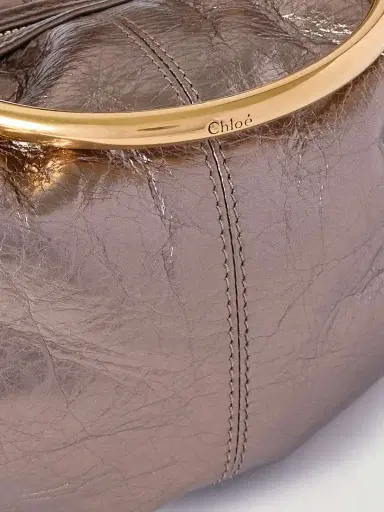 Chloé Bracelet Embellished Metallic Leather Shoulder Bag | Thumbnail 4 Chloé Bracelet Embellished Metallic Leather Shoulder Bag | Thumbnail 4