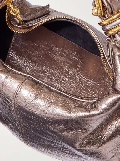 Chloé Bracelet Embellished Metallic Leather Shoulder Bag | Thumbnail 5 Chloé Bracelet Embellished Metallic Leather Shoulder Bag | Thumbnail 5