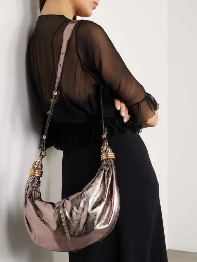 Chloé Bracelet Embellished Metallic Leather Shoulder Bag | Thumbnail 6 Chloé Bracelet Embellished Metallic Leather Shoulder Bag | Thumbnail 6