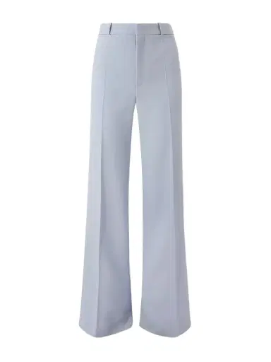 Chloé Wool Grain De Poudre Flared Pants | Thumbnail 1 Chloé Wool Grain De Poudre Flared Pants | Thumbnail 1