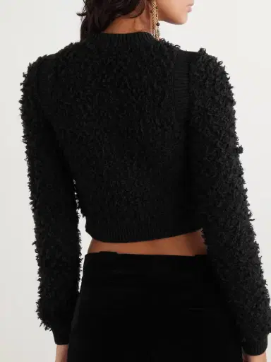 Chloé Wool And Silk-blend Bouclé Cardigan | Thumbnail 4 Chloé Wool And Silk-blend Bouclé Cardigan | Thumbnail 4