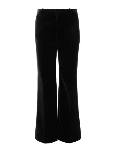Chloé Cotton-velvet Wide-leg Pants | Thumbnail 1 Chloé Cotton-velvet Wide-leg Pants | Thumbnail 1