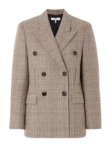 Chloé Double-breasted Checked Wool-blend Blazer | Thumbnail 1 Chloé Double-breasted Checked Wool-blend Blazer | Thumbnail 1