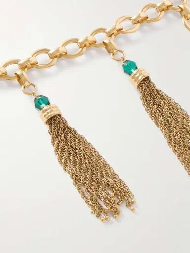 Chloé Fringed Crystal-embellished Gold-tone Belt | Thumbnail 3 Chloé Fringed Crystal-embellished Gold-tone Belt | Thumbnail 3