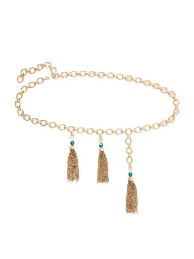 Chloé Fringed Crystal-embellished Gold-tone Belt | Thumbnail 1 Chloé Fringed Crystal-embellished Gold-tone Belt | Thumbnail 1