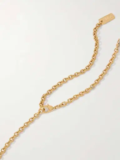 Chloé Bead-embellished Tassel Gold-tone Necklace | Thumbnail 3 Chloé Bead-embellished Tassel Gold-tone Necklace | Thumbnail 3