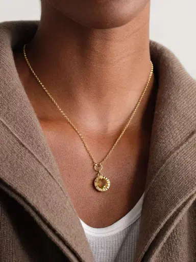 Foundrae Internal Compass 18-karat Gold Citrine Necklace | Thumbnail 2 Foundrae Internal Compass 18-karat Gold Citrine Necklace | Thumbnail 2