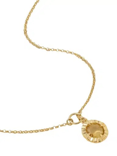 Foundrae Internal Compass 18-karat Gold Citrine Necklace | Thumbnail 1 Foundrae Internal Compass 18-karat Gold Citrine Necklace | Thumbnail 1