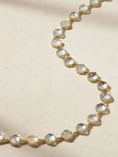 Irene Neuwirth Classic 18-karat Gold, Moonstone And Aquamarine Necklace | Thumbnail 4 Irene Neuwirth Classic 18-karat Gold, Moonstone And Aquamarine Necklace | Thumbnail 4