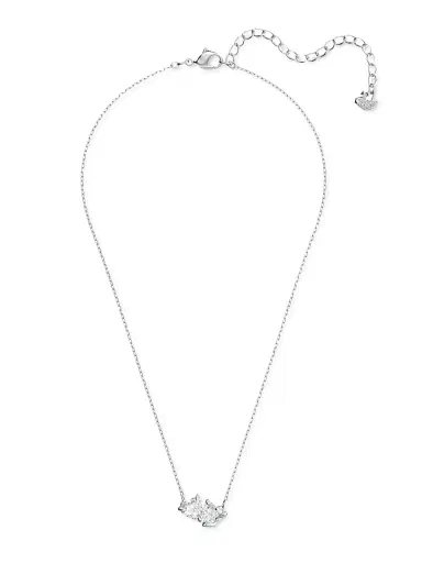 Swarovski Women's Mesmera Rhodium-Plated Crystal Heart Soul Necklace | Thumbnail 3 Swarovski Women's Mesmera Rhodium-Plated Crystal Heart Soul Necklace | Thumbnail 3
