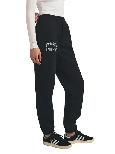 Favorite Daughter Women's The Collegiate Joggers - Black | Thumbnail 11 Favorite Daughter Women's The Collegiate Joggers - Black | Thumbnail 11