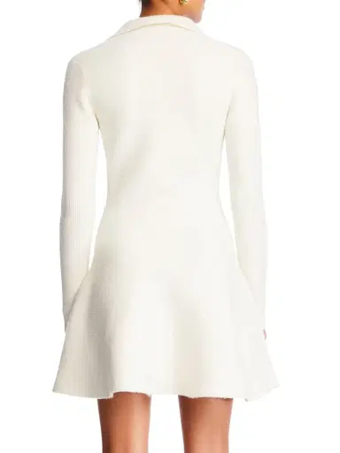 SEROYA Women's Clara Knit Mini Dress - Eggshell | Thumbnail 3 SEROYA Women's Clara Knit Mini Dress - Eggshell | Thumbnail 3