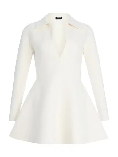 SEROYA Women's Clara Knit Mini Dress - Eggshell | Thumbnail 4 SEROYA Women's Clara Knit Mini Dress - Eggshell | Thumbnail 4