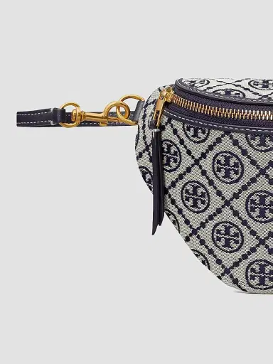 Tory Burch Women's T Monogram Belt Bag - Tory Navy | Thumbnail 5 Tory Burch Women's T Monogram Belt Bag - Tory Navy | Thumbnail 5