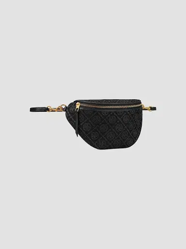 Tory Burch Women's T Monogram Cotton-Blend Belt Bag - Black | Thumbnail 3 Tory Burch Women's T Monogram Cotton-Blend Belt Bag - Black | Thumbnail 3
