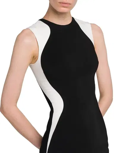 Stella McCartney Women's Miracle Colorblocked Minidress - Black - Size 10 | Thumbnail 6 Stella McCartney Women's Miracle Colorblocked Minidress - Black - Size 10 | Thumbnail 6