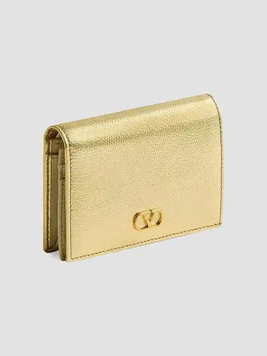 Valentino Garavani Women's VLogo Signature Laminated Grainy Calfskin Wallet | Thumbnail 3 Valentino Garavani Women's VLogo Signature Laminated Grainy Calfskin Wallet | Thumbnail 3