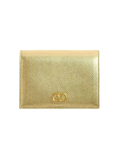Valentino Garavani Women's VLogo Signature Laminated Grainy Calfskin Wallet | Thumbnail 1 Valentino Garavani Women's VLogo Signature Laminated Grainy Calfskin Wallet | Thumbnail 1