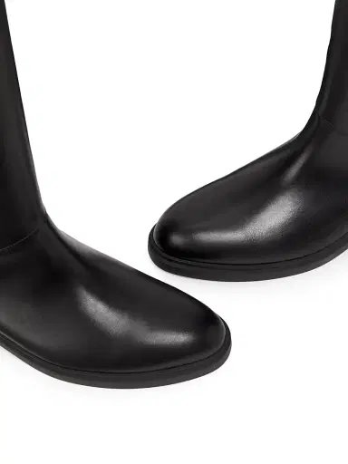 Loro Piana Women's Kilda Smooth Leather Boots - Black | Thumbnail 4 Loro Piana Women's Kilda Smooth Leather Boots - Black | Thumbnail 4