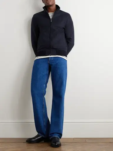 Thom Sweeney Cashmere-Blend Felt Bomber Jacket - Men | Thumbnail 2 Thom Sweeney Cashmere-Blend Felt Bomber Jacket - Men | Thumbnail 2
