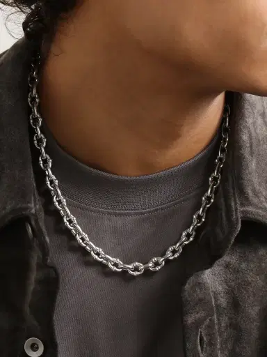 Greg Yuna Sterling Silver Chain Necklace - Men | Thumbnail 2 Greg Yuna Sterling Silver Chain Necklace - Men | Thumbnail 2