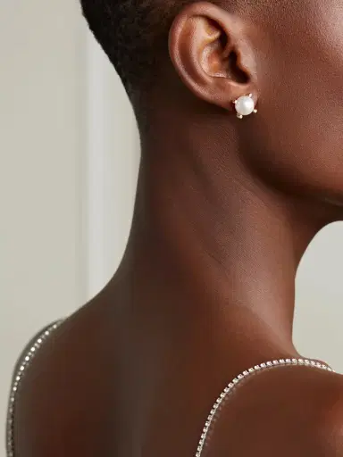 David Yurman Cable Collectibles 18-karat Gold, Pearl And Diamond Earrings | Thumbnail 2 David Yurman Cable Collectibles 18-karat Gold, Pearl And Diamond Earrings | Thumbnail 2
