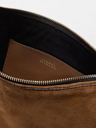 Isabel Marant Oskan Soft Zipped Leather-trimmed Suede Shoulder Bag | Thumbnail 5 Isabel Marant Oskan Soft Zipped Leather-trimmed Suede Shoulder Bag | Thumbnail 5