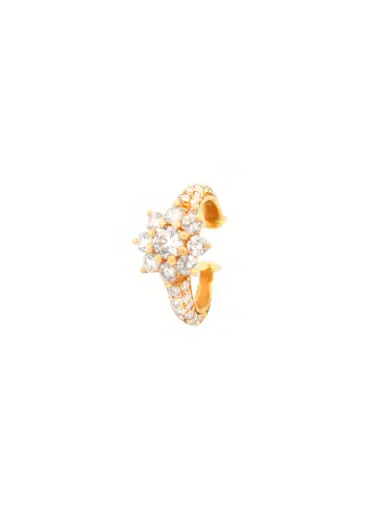 Wish Fine Jewelry 0.30ct Diamond 18K Gold Floral Ear Cuff | Thumbnail 2 Wish Fine Jewelry 0.30ct Diamond 18K Gold Floral Ear Cuff | Thumbnail 2