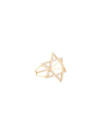 Wish Fine Jewelry 0.33ct Diamond 18K Gold Star of David Ring | Thumbnail 3 Wish Fine Jewelry 0.33ct Diamond 18K Gold Star of David Ring | Thumbnail 3