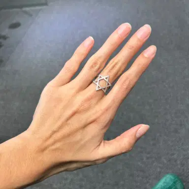 Wish Fine Jewelry 0.33ct Diamond 18K Gold Star of David Ring | Thumbnail 5 Wish Fine Jewelry 0.33ct Diamond 18K Gold Star of David Ring | Thumbnail 5