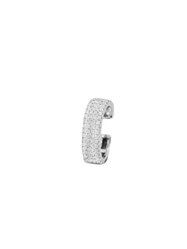 Wish Fine Jewelry 0.35ct Diamond 18K Gold Multi Row Pave Ear Cuff | Thumbnail 1 Wish Fine Jewelry 0.35ct Diamond 18K Gold Multi Row Pave Ear Cuff | Thumbnail 1
