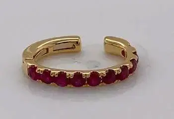 Wish Fine Jewelry 0.39ct Ruby 18K Ear Cuff | Thumbnail 2 Wish Fine Jewelry 0.39ct Ruby 18K Ear Cuff | Thumbnail 2