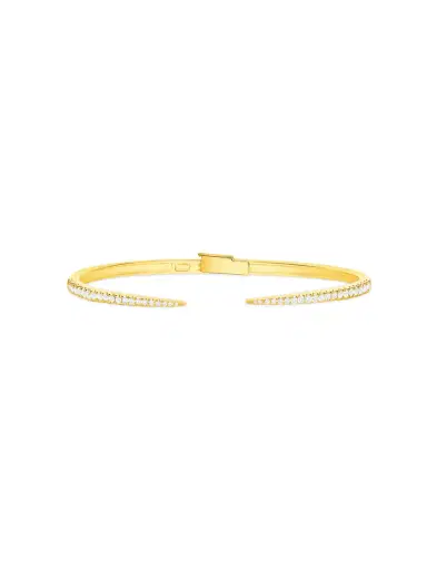 Wish Fine Jewelry 0.47ct Diamond 14K Gold Open Cuff Bracelet | Thumbnail 1 Wish Fine Jewelry 0.47ct Diamond 14K Gold Open Cuff Bracelet | Thumbnail 1