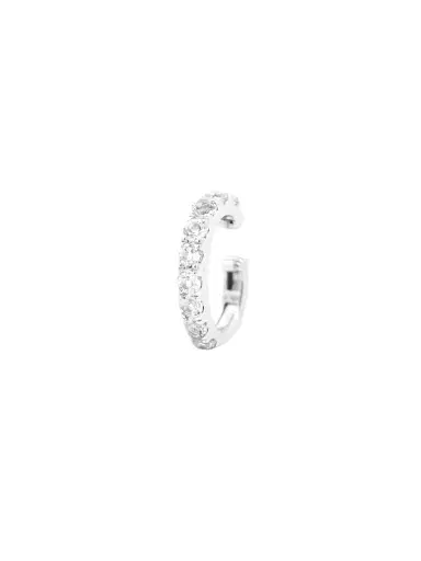 Wish Fine Jewelry 0.57ct White Sapphire 18K Gold Ear Cuff | Thumbnail 1 Wish Fine Jewelry 0.57ct White Sapphire 18K Gold Ear Cuff | Thumbnail 1