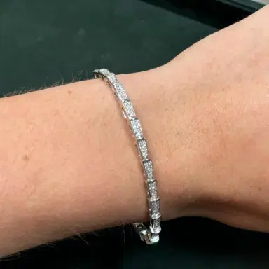 Wish Fine Jewelry 0.64ct Diamond 14K Gold Snake Bracelet | Thumbnail 2 Wish Fine Jewelry 0.64ct Diamond 14K Gold Snake Bracelet | Thumbnail 2