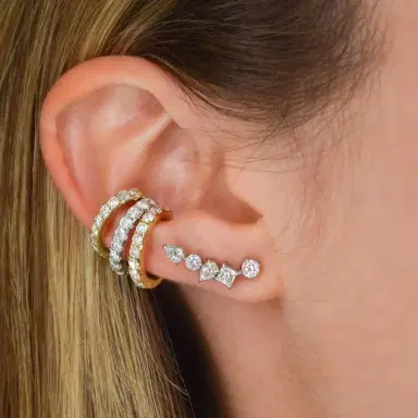 Wish Fine Jewelry 0.66ct Diamond 18K Gold Ear Cuff | Thumbnail 5 Wish Fine Jewelry 0.66ct Diamond 18K Gold Ear Cuff | Thumbnail 5
