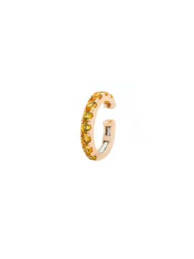 Wish Fine Jewelry 0.68ct Yellow Sapphire 14K Gold Ear Cuff | Thumbnail 1 Wish Fine Jewelry 0.68ct Yellow Sapphire 14K Gold Ear Cuff | Thumbnail 1