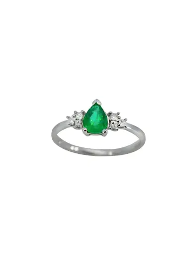 Wish Fine Jewelry 0.81ct Diamond Emerald 14K Gold Classic Ring | Thumbnail 1 Wish Fine Jewelry 0.81ct Diamond Emerald 14K Gold Classic Ring | Thumbnail 1