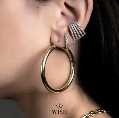Wish Fine Jewelry 0.95ct Diamond 18K Gold Five Row Ear Cuff | Thumbnail 2 Wish Fine Jewelry 0.95ct Diamond 18K Gold Five Row Ear Cuff | Thumbnail 2