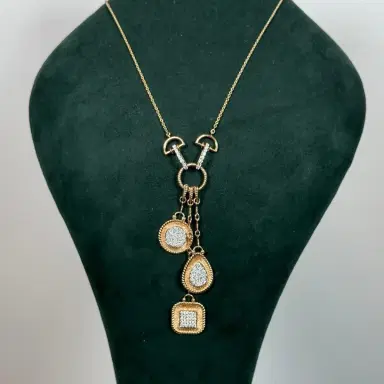 Wish Fine Jewelry 1.21ct Diamond 14K Gold Multi Pendant Necklace | Thumbnail 2 Wish Fine Jewelry 1.21ct Diamond 14K Gold Multi Pendant Necklace | Thumbnail 2