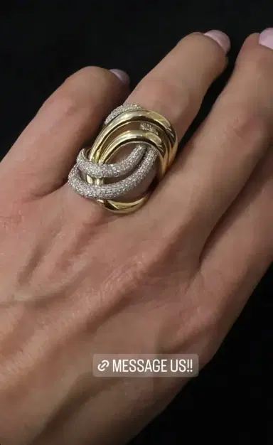 Wish Fine Jewelry 1.36ct Diamond 14K Gold Crossover Ring | Thumbnail 2 Wish Fine Jewelry 1.36ct Diamond 14K Gold Crossover Ring | Thumbnail 2