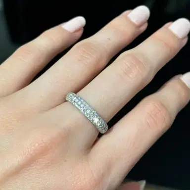 Wish Fine Jewelry 1.70ct Diamond 18K Gold Pave Ring | Thumbnail 3 Wish Fine Jewelry 1.70ct Diamond 18K Gold Pave Ring | Thumbnail 3