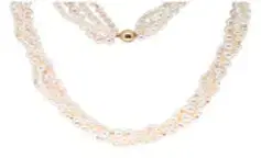 Wish Fine Jewelry 14K Gold Pearls Necklace | Thumbnail 1 Wish Fine Jewelry 14K Gold Pearls Necklace | Thumbnail 1