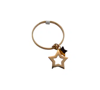 Wish Fine Jewelry 14K YG PLAIN BAND WITH STAR DROP Ring | Thumbnail 1 Wish Fine Jewelry 14K YG PLAIN BAND WITH STAR DROP Ring | Thumbnail 1