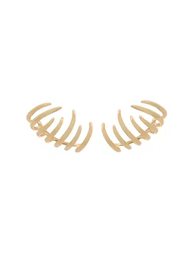 Wish Fine Jewelry 18K Gold Fire Flames Climber Earrings | Thumbnail 1 Wish Fine Jewelry 18K Gold Fire Flames Climber Earrings | Thumbnail 1