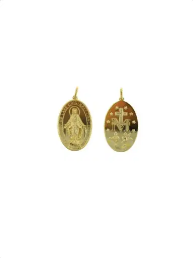 Wish Fine Jewelry 18K Gold Medal Our Lady Pendant | Thumbnail 1 Wish Fine Jewelry 18K Gold Medal Our Lady Pendant | Thumbnail 1
