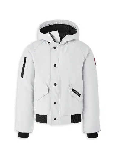 Canada Goose Little Kiid's & Kid's Rundle Bomber Jacket - North Star White | Thumbnail 1 Canada Goose Little Kiid's & Kid's Rundle Bomber Jacket - North Star White | Thumbnail 1