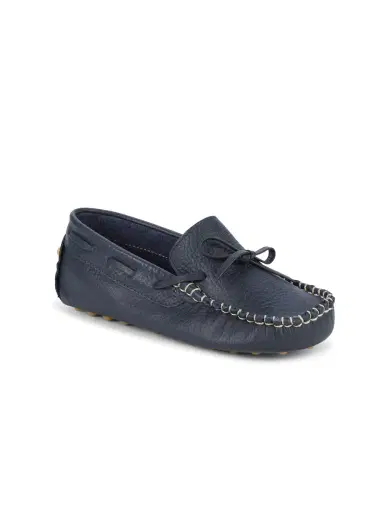 Elephantito Kid's Leather Driving Loafers - Navy 4 (Child) | Thumbnail 2 Elephantito Kid's Leather Driving Loafers - Navy 4 (Child) | Thumbnail 2