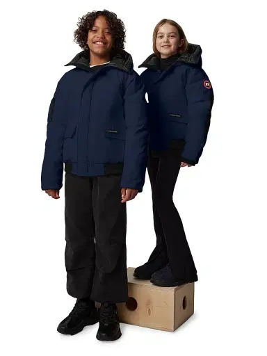 Canada Goose Little Kid's & Kid's Chilliwack Puffer Bomber Jacket - Guard Blue | Thumbnail 4 Canada Goose Little Kid's & Kid's Chilliwack Puffer Bomber Jacket - Guard Blue | Thumbnail 4