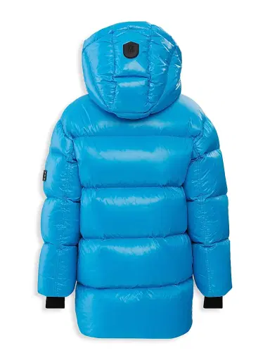 Mackage Little Kid's Lustrous Down Puffer Jacket - Navy - Size 8 | Thumbnail 5 Mackage Little Kid's Lustrous Down Puffer Jacket - Navy - Size 8 | Thumbnail 5